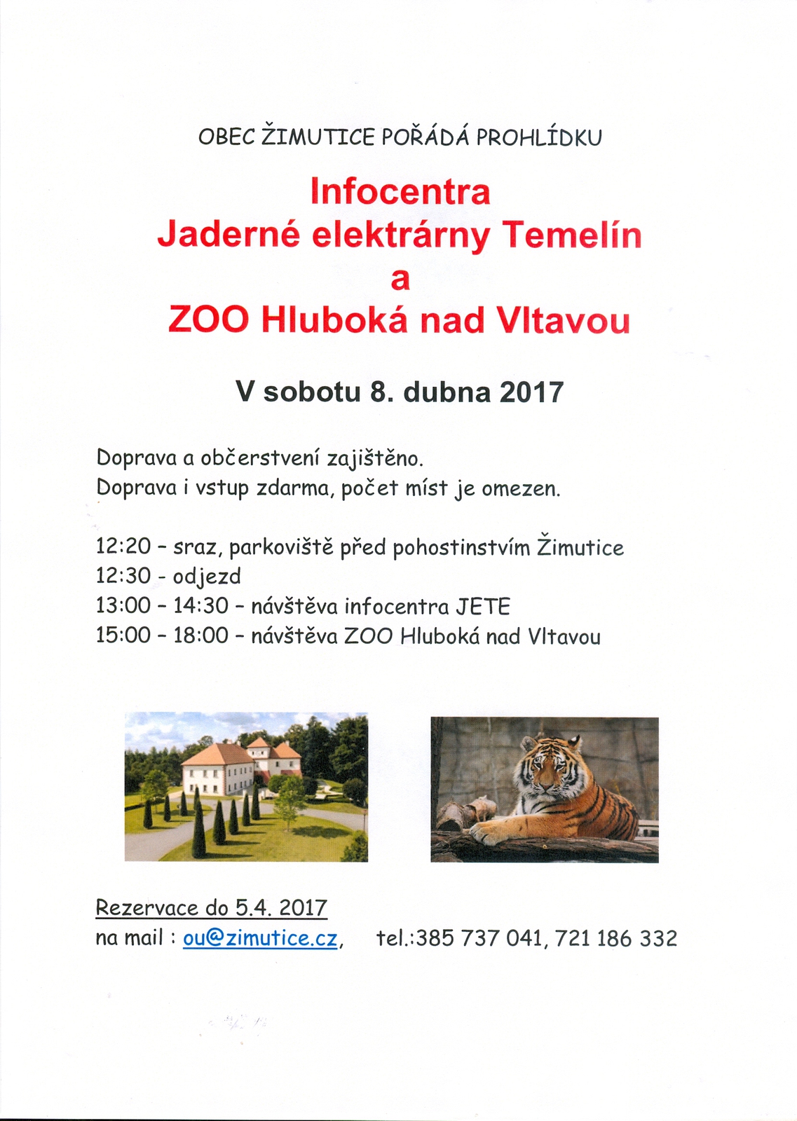 Infocentrum Jaderné elektrárny Temelín a ZOO Hluboká nad Vltavou