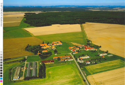 Krakovčice letecký snímek